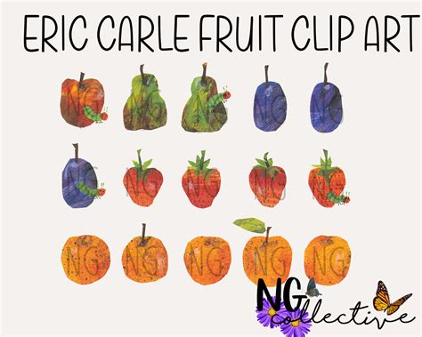 The Very Hungry Caterpillar Fruit Printables