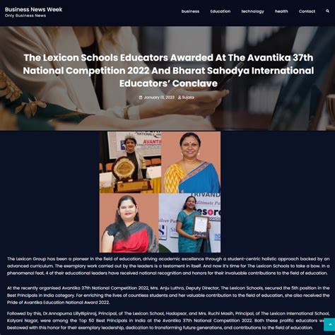 Media & Press | Best CBSE schools in Pune | Lexicon School