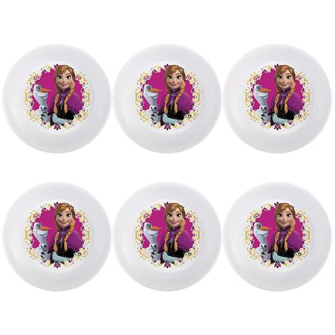Zak! Designs Bowls with Anna & Olaf from Frozen, Set of 6, BPA-free ...