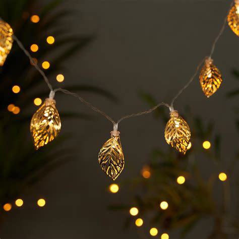 Buy Serena Slice Leaf LED String Lights - 7 Bulbs from Home Centre at ...