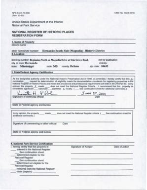 Fillable Online apps mdah ms 1024-0018 NPS Form 10-900 (Rev 10-90 ...
