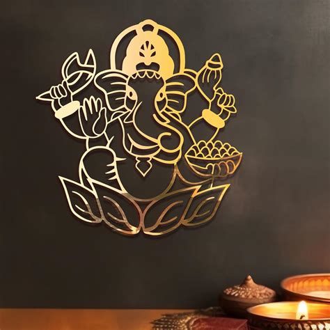 Buy Sparksbae Golden Mirror Self Adhersive God Wall Art Sticker Lord ...