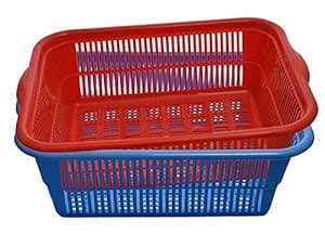 Buy Kuber Industries 2 Pieces Plastic Kitchen Dish Rack Drainer ...