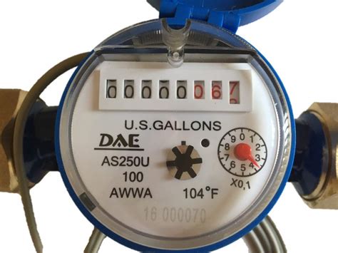 Buy DAE AS250U-100P 1" Water Meter with Pulse Output, Measuring in ...