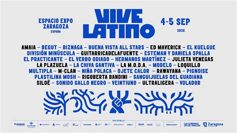 Vive Latino Zaragoza 2026 presenta su cartel y fechas oficiales