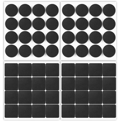 OSDUE 64 x EVA Self Adhesive Rubber Pads - 5 mm Thick Rubber Pads for ...