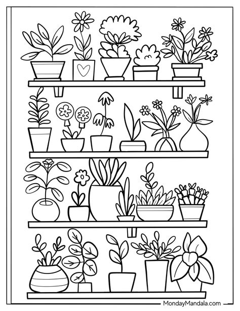 Plant Coloring Worksheet Flower Coloring Pages | 130+ Free Printable