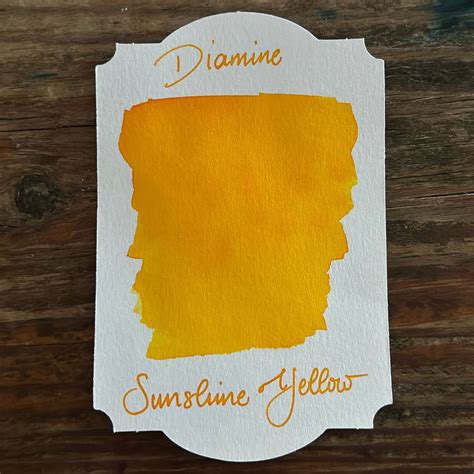 Diamine Sunshine Yellow - 30ml Bottled Ink | Galen Leather