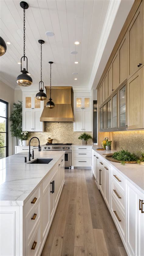 15 Gold Backsplash Kitchen Designs for Luxurious Spaces