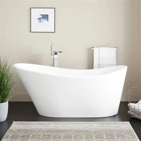 71" Saunders Acrylic Freestanding Tub | Signature Hardware