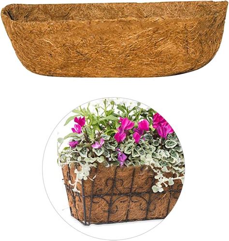 Buy 30In Hanging Basket Coco Liner, Outdoor Planter Liners Round ...