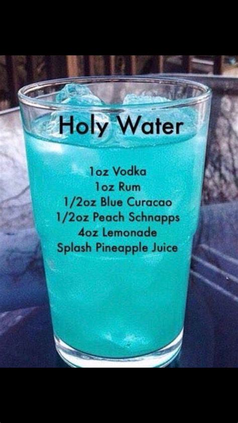 blue alcoholic drinks for baby shower