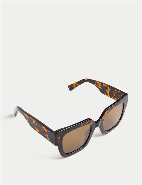Buy Acetate Square Preppy Sunglasses at Marks & Spencer