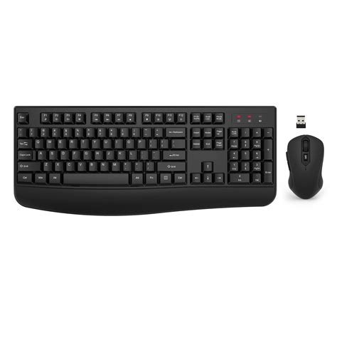 Buy Wireless Keyboard and Mouse Combo, EDJO 2.4G Full-Sized Ergonomic ...