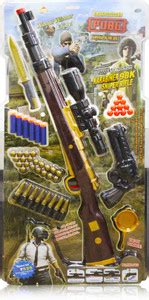 AKSHAT PubG Theme Gun Toys Set with Assault Rifle, Toy Knife Shooting ...