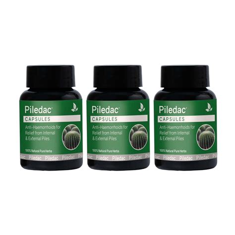 Buy PILEDAC CAPSULES 30 CAPS | AYURVEDIC PILES CARE CAPSULES | 100 % ...