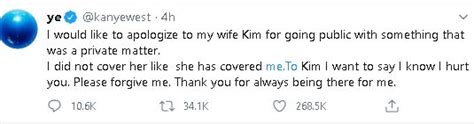 Kanye West issues public apology to wife Kim Kardashian following ...