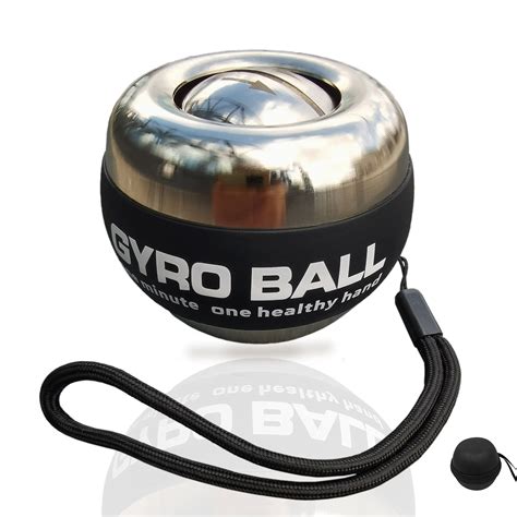 Buy EXBEPEAll-Metal Power Gyro Ball,Weighted Auto-Start Hand Wrist ...