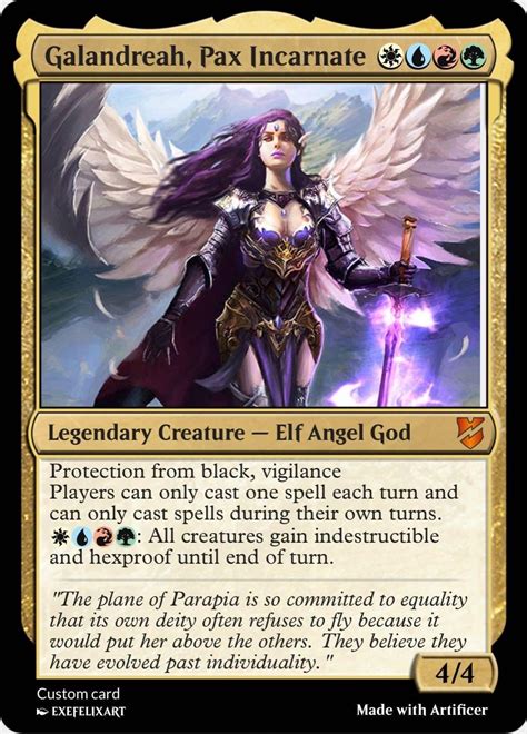 4 color gods defined by their absent color : r/custommagic