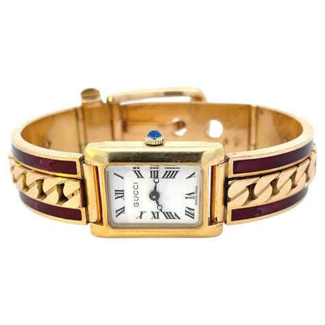 Rare Vintage Cartier Yellow Gold Watch / Bracelet at 1stDibs | vintage ...