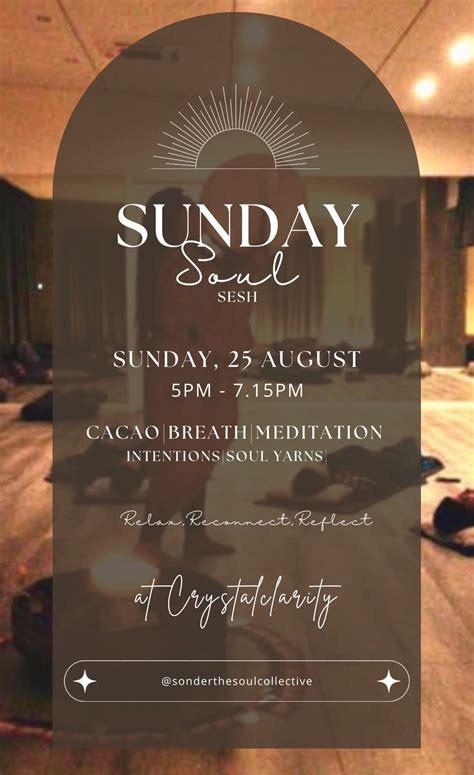 Sunday Soul Sesh - Sonder The Soul Collective, 16/61 Key Largo Drive ...