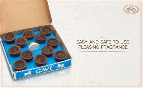 Cycle Pure Gavi Cow Dung Sambrani Dhoop Cups for Pooja (36 pcs) | Havan ...