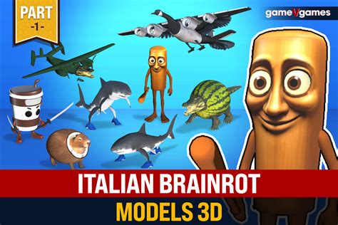 Italian Brainrot Models 3D | 3D 소품 | Unity Asset Store