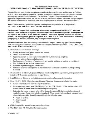 Fillable Online dhs iowa ia dept of human services interstate form Fax ...