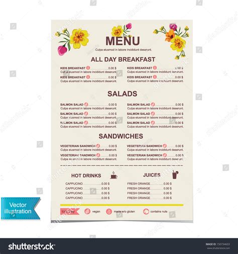 Cafe Menu Design 的图像结果
