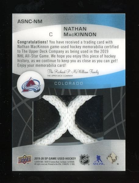 Lot Detail - 2019-20 SP Game Used '19 All Star Game Materials Net Cord ...