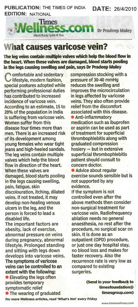 Varicose Vein Treatment Dr. Pradeep Muley M.D. Senior Consultant ...