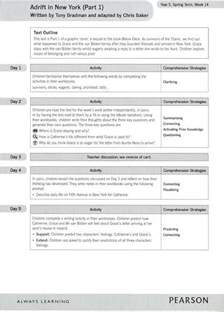 Bug Club Comprehension Year 5 Magazine Short story 1 (After Titanic) T2 ...
