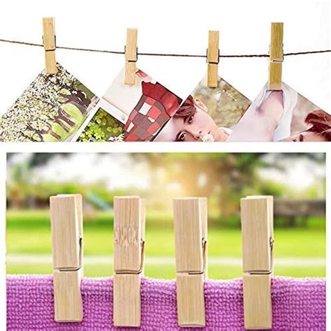 Multipurpose Wooden Heavy Clip (20 Pieces) for Clothespin , Dryer, Han ...