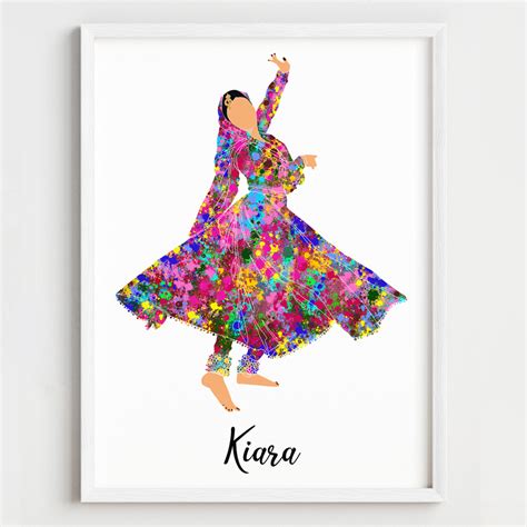 'Kathak Dancer' Personalized Wall Art (Framed) – My Kids Wall