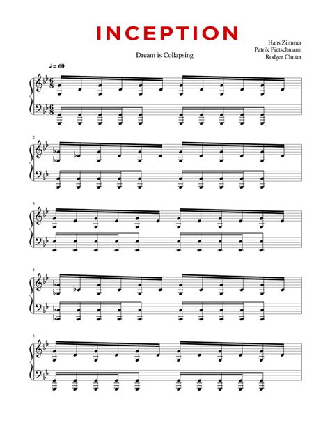 Image result for Inception Piano Tutorial