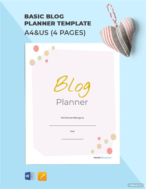 Image result for Blog Planner Template