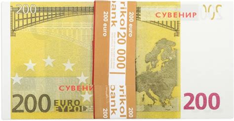 Buy Prop Money 200 Euro Bills Realistic Play Money One Stack 100 Pcs ...