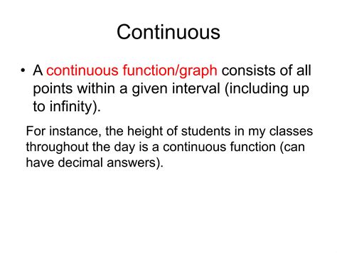 Image result for Continuous Vs. Discrete Function