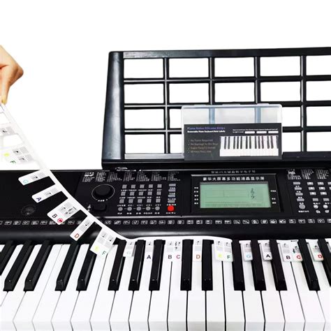 Buy Piano Notes Guide for Beginner,Removable Piano Keyboard Note Labels ...