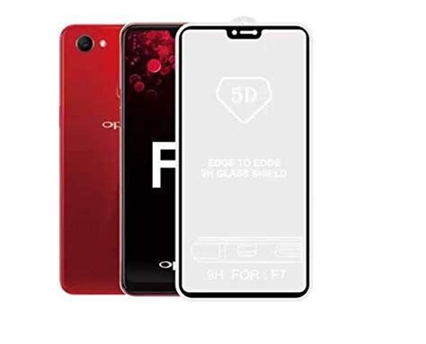Case Creation 5D Tempered Glass for Oppo F7, Full Body Full Glue 9H ...