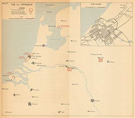 Buy V-2 Rocket Launch Areas UK Bombardment. Sept 1944-March 1945. The ...