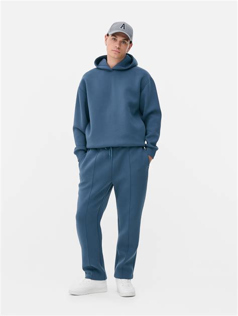 Mens Light Blue Pullover Hoodie | Primark