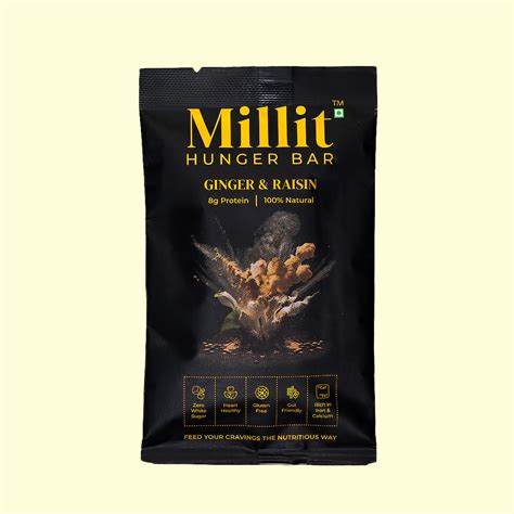 Ginger & Raisin - Millit Hunger Bar