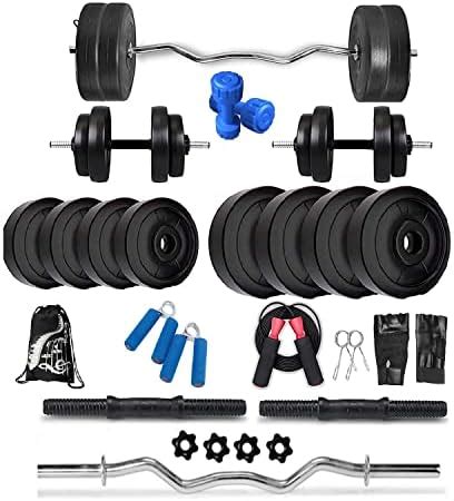 Buy BodyFit Iron Fixed Fitness 10Kg Pair Hex Dumbbells (Black, 10Kg X ...