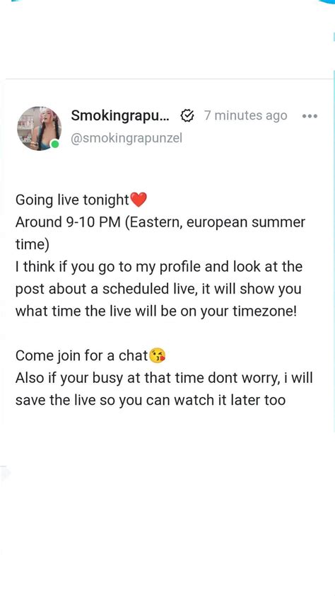 🌞Going live on my Onlyfans tonight!🌞 (in 6,5h) Join to smoke and chat with me (or watch it later ...