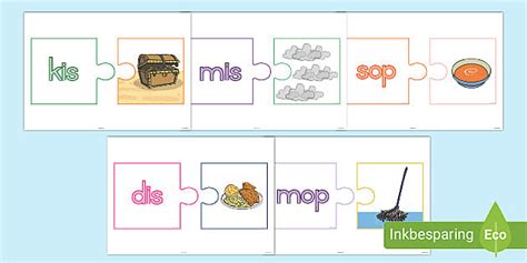 Pas Prentjies en Woorde met -is, -op en -an: Legkaarte