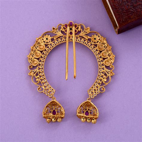 Flower Design Hair Bun Pin