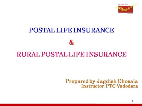 Postal life Insurance and Rural Postal Life Insurance at a glance