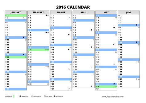Blank Calendars 2016 的图像结果