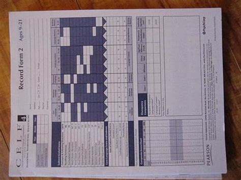 CELF 4 PROTOCOLS Spanish English and Teacher Questionnaire SLP : Amazon ...